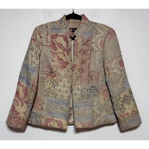 Vintage Toni Morgan Tapestry‎ Blazer Small Eclectic Maximalism Baroque Jacket